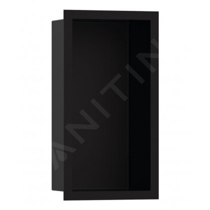 Hansgrohe XtraStoris Individual, výklenok do steny s designovým rámom, 300x150x100 mm, matná čierna, HAN-56095670