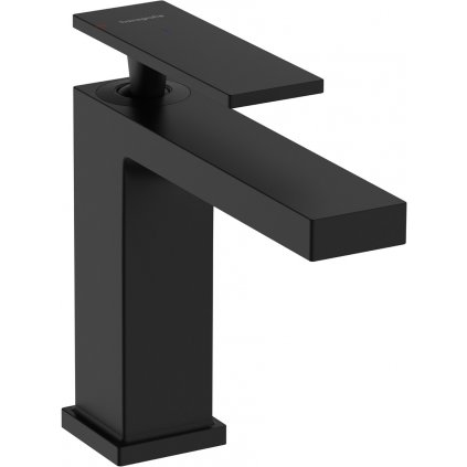 Hansgrohe Tecturis E, páková umývadlová batéria 110 CoolStart EcoSmart+ s odtokovou garnitúrou, čierna matná, HAN-73014670