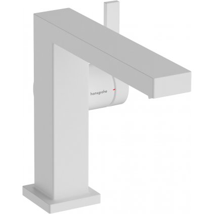 Hansgrohe Tecturis E, páková umývadlová batéria 110 Fine CoolStart EcoSmart+ s odtokovou garnitúrou, biela matná, HAN-73023700