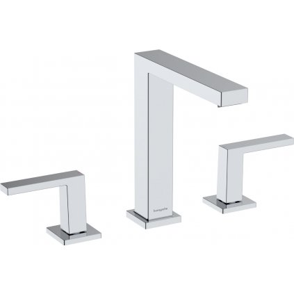 Hansgrohe Tecturis E, 3-otvorová umývadlová batéria 150 EcoSmart+ s odtokovou súpravou Push-Open, chrómová, HAN-73030000