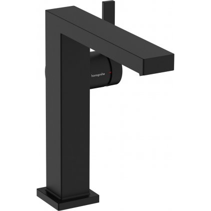 Hansgrohe Tecturis E, páková umývadlová batéria 150 Fine CoolStart EcoSmart+ s odtokovou garnitúrou Push-Open, čierna matná, HAN-73040670
