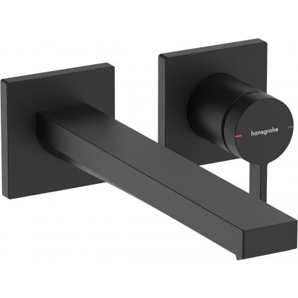 Hansgrohe Tecturis E, páková umývadlová batéria EcoSmart+ pod omietku s výtokom 225 mm, čierna matná, HAN-73051670