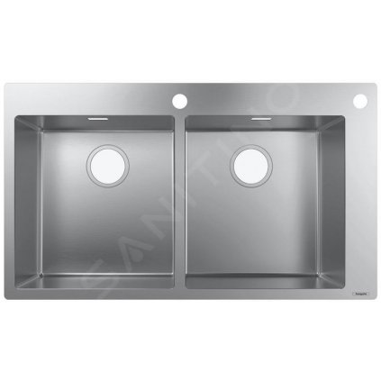 Hansgrohe, drezy, vstavaný drez S712-F765, nehrdzavejúca oceľ, HAN-43311800
