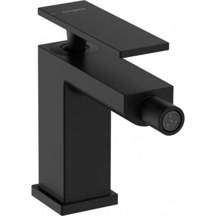 Hansgrohe Tecturis E, bidetová páková batéria s odtokovou súpravou s tiahlom, čierna matná, HAN-73200670