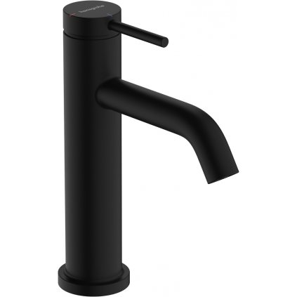Hansgrohe Tecturis S, páková umývadlová batéria 110 CoolStart EcoSmart+ s odtokovou súpravou, čierna matná, HAN-73314670