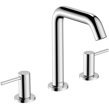 Hansgrohe Tecturis S, 3-otvorová umývadlová batéria 150 EcoSmart+ s odtokovou súpravou Push-Open, chrómová, HAN-73330000