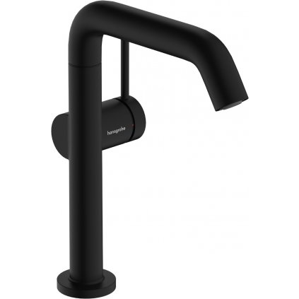 Hansgrohe Tecturis S, páková umývadlová batéria 210 Fine CoolStart EcoSmart+ s otočným výtokom a odtokovou súpravou, čierna matná, HAN-73360670