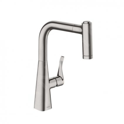 Hansgrohe M71, drezová batéria M7116-H220 s výsuvnou spŕškou, sBOX, vzhľad nehrdzavejúcej ocele, HAN-73800800