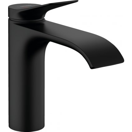 Hansgrohe Vivenis, páková umývadlová batéria 110 CoolStart s odtokovou súpravou s tiahlom, čierna matná, HAN-75023670