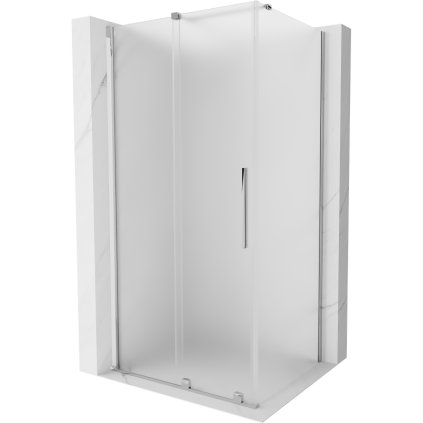 Mexen Velar, sprchový kút s posuvnými dverami 100 x 85 cm, 8mm sklo námraza, chrómová, 871-100-085-31-01