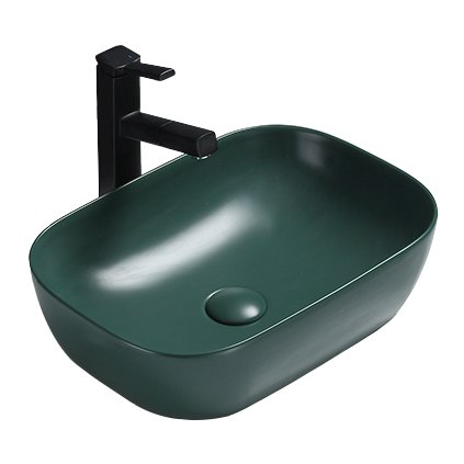 Mexen RITA umývadlo, 45x32 cm, tmavo-zelená matná, 21084547