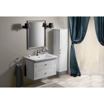 Sapho, Kúpeľňový set VIOLETA 90, biela matná, KSET-044
