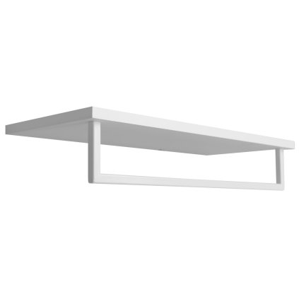 Sapho, SKA polička na uteráky s hrazdou 600x250mm, biela mat, SKA385W