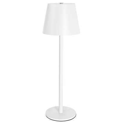 Toolight, dotyková LED nočná stolná lampa 5W, 3 farby svetla, USB napájanie, APP1370-T WHITE, biela, OSW-08634