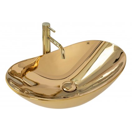 Rea Royal 60 umývadlo, 62 x 36 cm, zlatá, REA-U4545