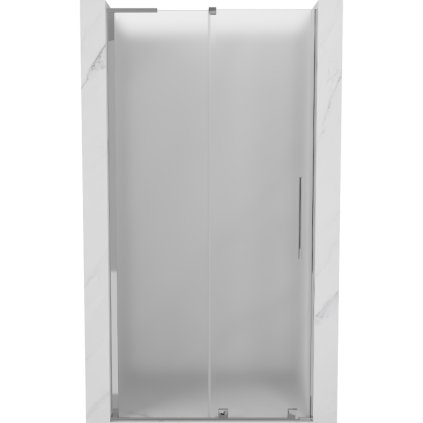 Mexen Velar L, posuvné sprchové dvere do otvoru 100 cm, 8mm sklo námraza, chrómová, 871-100-003-31-01