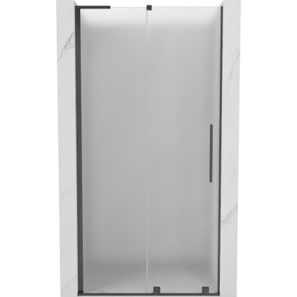 Mexen Velar L, posuvné sprchové dvere do otvoru 90 cm, 8mm sklo námraza, grafit brúsený, 871-090-003-31-66