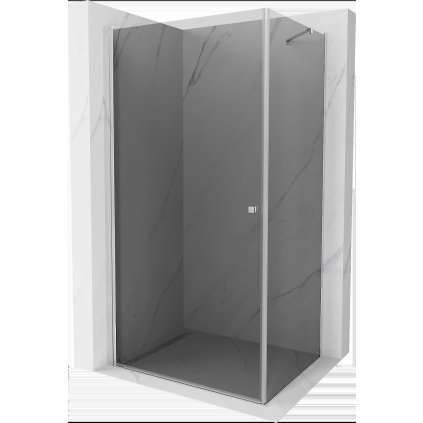 Mexen Pretoria sprchovací kút 80x120cm, 6mm sklo, chrómový profil-šedé sklo, 852-080-120-01-40