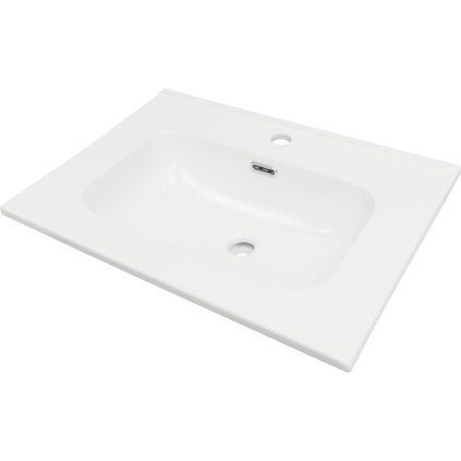 Deante Tubo, keramické umývadlo na zapustenie 603x460x175mm, biela lesklá, DEA-CTU_6U6W
