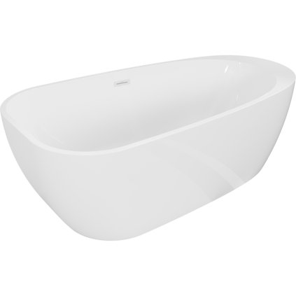 Mexen Giada, voľne stojaca vaňa 170 x 90 cm, biela lesklá, biely prepad, 52741709000-20