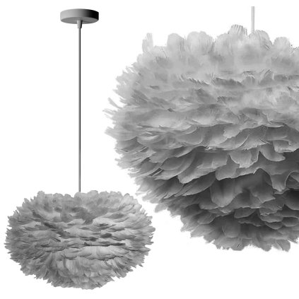 Rea, Závesné svietidlo Feather APP334-3CP Grey, OSW-00428