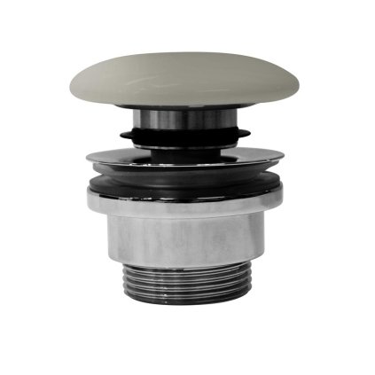 GSI, GSI umývadlová výpust 5/4", click-clack, keramická zátka, 5-65mm, creta mat, PCS08