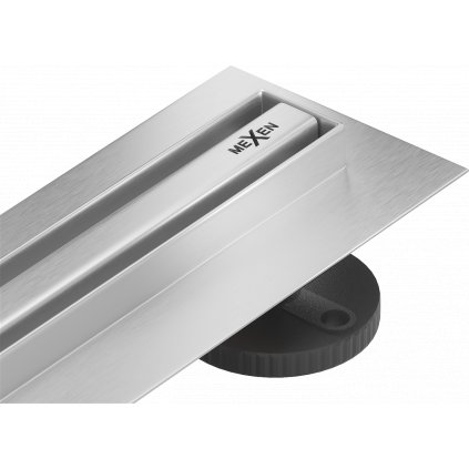 Mexen Flat nerezový sprchový žľab s rotačným 360° sifónom 60 cm, vzor SLIM, 1041060