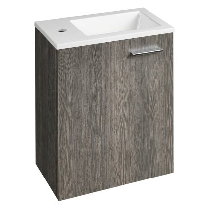 Aqualine, ZOJA skrinka s umývadlom 40x22 cm, mali wenge, 51049MW-01