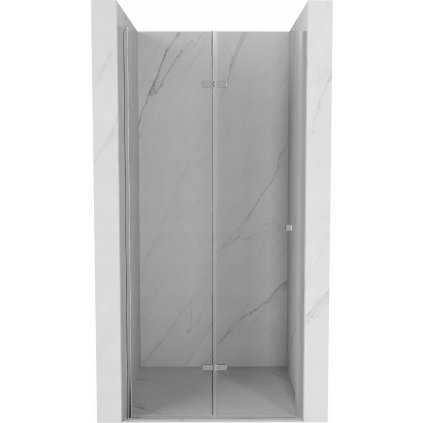 Mexen Lima, skladacie sprchové dvere do otvoru 75 x 190 cm, 6mm číre sklo, chrómový profil, 856-075-000-01-00