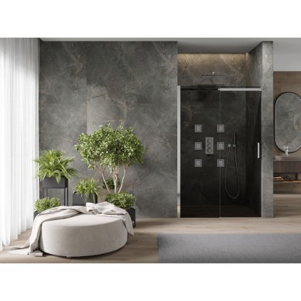 53308 5 mexen omega posuvne sprchove dvere do otvoru 150 cm sede 825 150 000 01 40