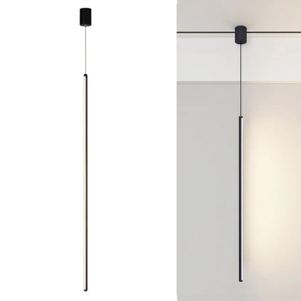 Toolight, LED stropné svietidlo 100cm, 18W, APP1449-C, čierna matná, OSW-04186