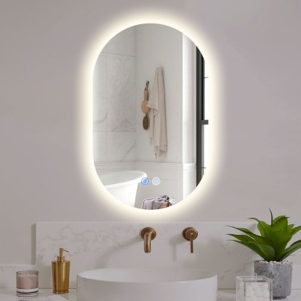 ovalne LED zrkadlo ERGA DALIA