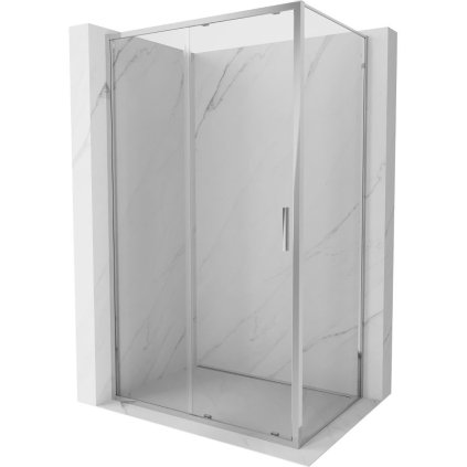 Mexen Exo, sprchovací kút s posuvnými dverami 155 x 90 cm, 6mm číre sklo, chrómový profil, 8151-155-090-01-00
