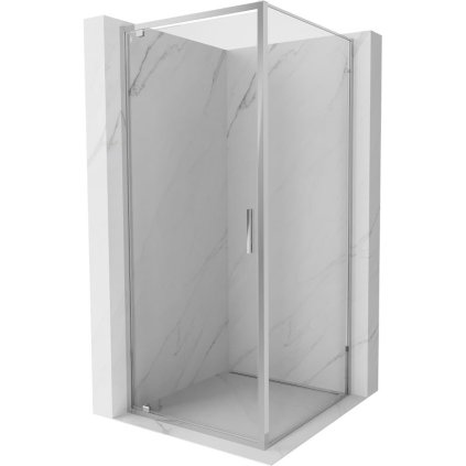 Mexen Exo, sprchovací kút s krídlovými dverami 100 x 100 cm, 6mm číre sklo, chrómový profil, 8181-100-100-01-00