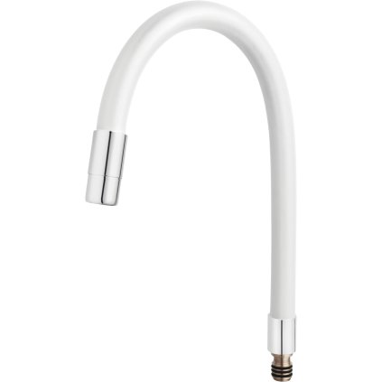 Novaservis, Elastické rameno k baterii 70710, bílá-chrom, W100W-B