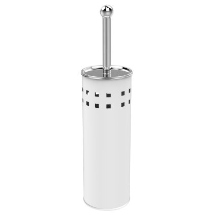 Aqualine, SIMPLE LINE WC kefa valcovitá s otvormi, biela, 04002W