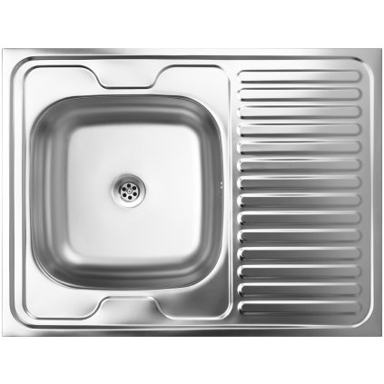 Kuchinox, 1-komorový nerezový drez 800x600x165mm na položenie na skrinku, oceľová, LAV-SK6_311T
