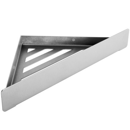 Rea, kúpeľňová polica 285x145x40 mm, SF07, brúsená oceľ, REA-47005