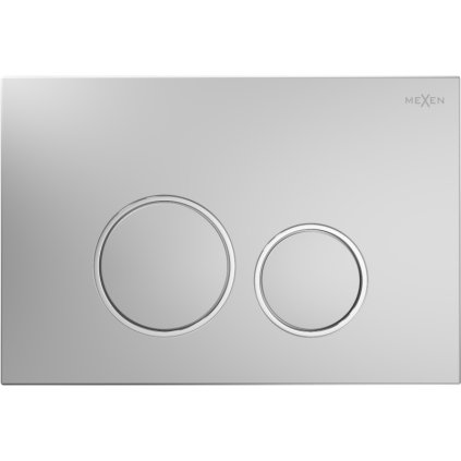 Mexen Fenix Air 05, pneumatické dvojité tlačidlo na splachovanie, chróm matný, 6A0502