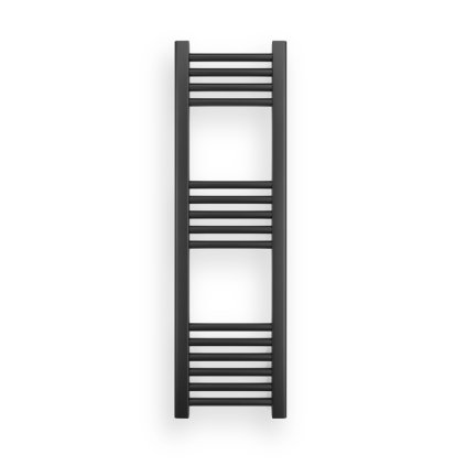 Erga Puerto, vykurovacie teleso 1000x300 mm, 343W, čierna matná, ERG-LAV-GRZE-BK-30100