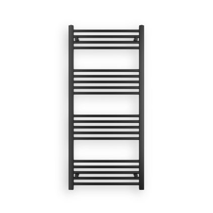 Erga Puerto, vykurovacie teleso 1300x600 mm, 620W, čierna matná, ERG-LAV-GRZE-BK-60130