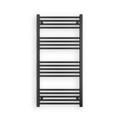 Erga Puerto, vykurovacie teleso 1200x600 mm, 562W, čierna matná, ERG-LAV-GRZE-BK-60120