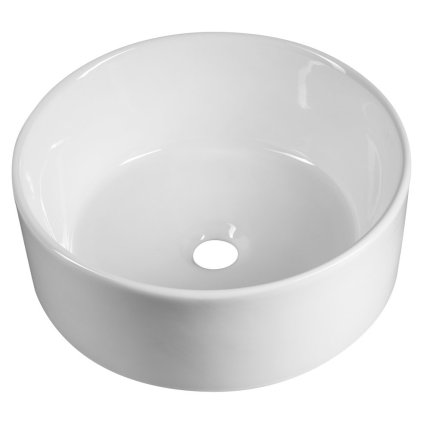 Aqualine, Keramické umývadlo na dosku, priemer 40cm, biela, 40150