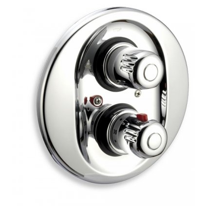 Novaservis Aquamat, vaňová batéria s termostatom pod omietku, na 2 výstupy, chróm 2650R,0