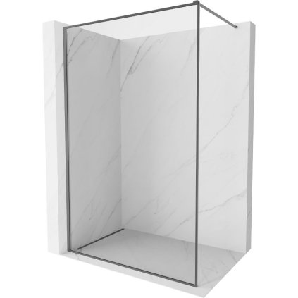 Mexen Kioto-XF, sprchová zástena s rámom 140 x 202 cm, 10mm číre sklo, grafitový profil, 800-140-104-95-00-X