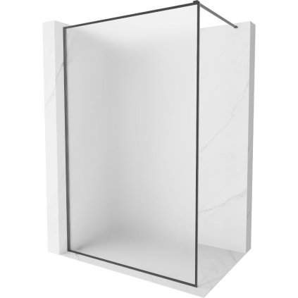 Mexen Kioto-XF, sprchová zástena s rámom 110 x 202 cm, 10mm sklo námraza, grafitový profil, 800-110-104-66-30-X