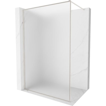 Mexen Kioto-XF, sprchová zástena s rámom 130 x 202 cm, 10mm sklo námraza, oceľový profil, 800-130-104-97-30-X