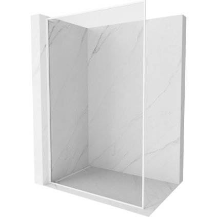 Mexen Kioto-F L, sprchová zástena s rámom 60 x 202 cm, 8 mm číre sklo, biely profil, 800-060-174-20-00