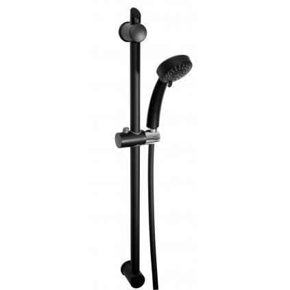 Novaservis Sprchové súpravy - súprava sprchovej hlavice, 3 prúdy, hadice a tyče, čierna, KIT602,5