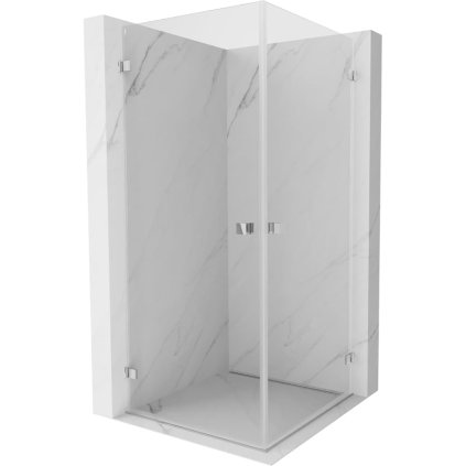 Mexen Lunar-B Duo,, výklopný sprchový kút 70 x 70 cm, 8mm číre sklo, chrómový profil, 832-070L-070P-01-00